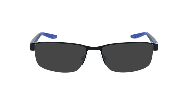 NIKE 8138 Zwart blauw MetaalEyeglass Frames van B24, met getinte lenzen