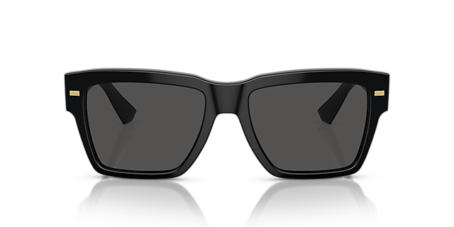 DG4431 Zwart AcetaatSunglass Frames van B24, Vooraanzicht