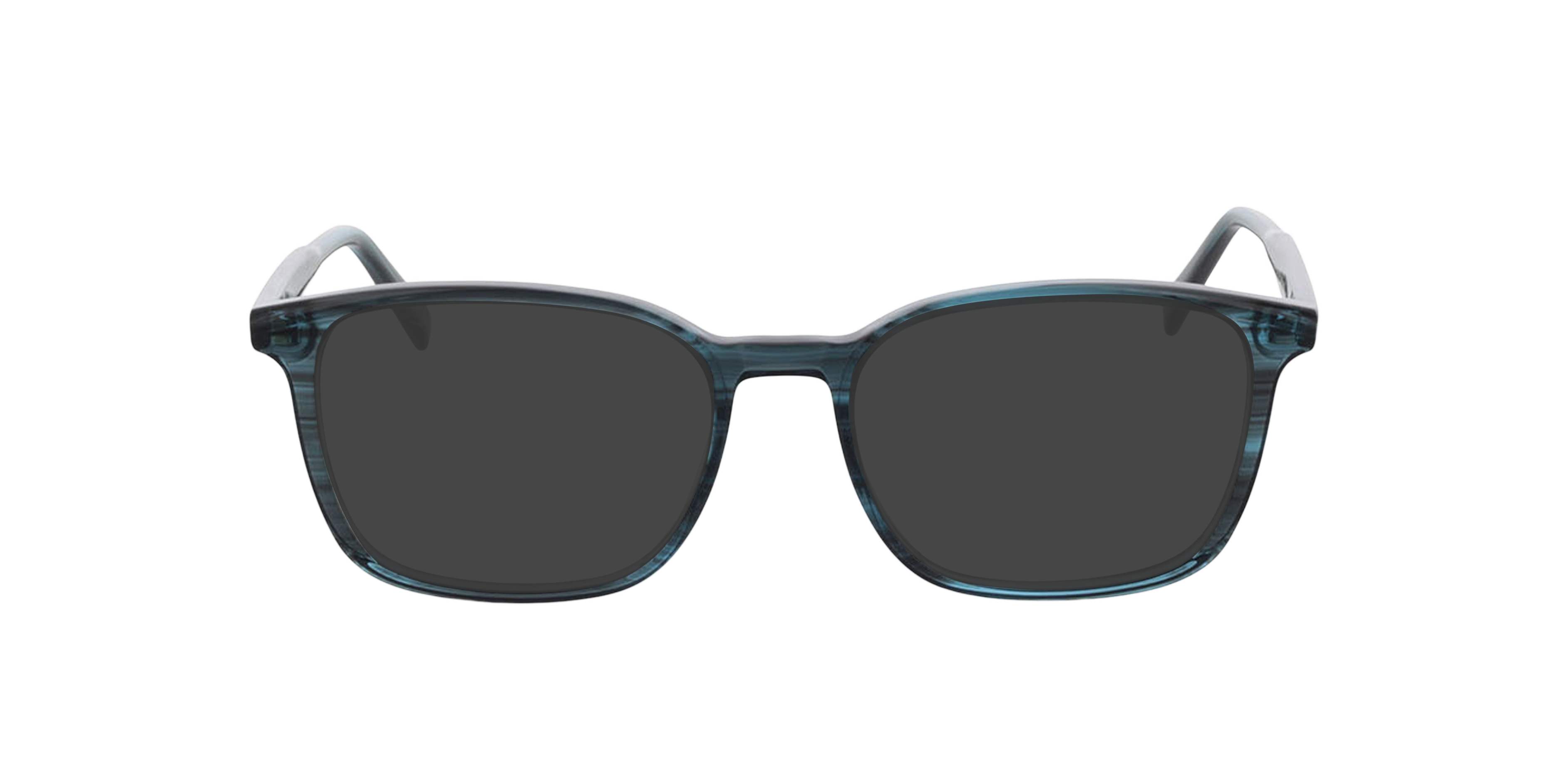 Barcelona Kristall Blau Horn AcetatEyeglass Frames von B24, mit getönten Gläsern