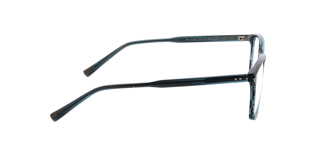 Barcelona Kristal blauw hoorn AcetaatEyeglass Frames van B24, Zijaanzicht