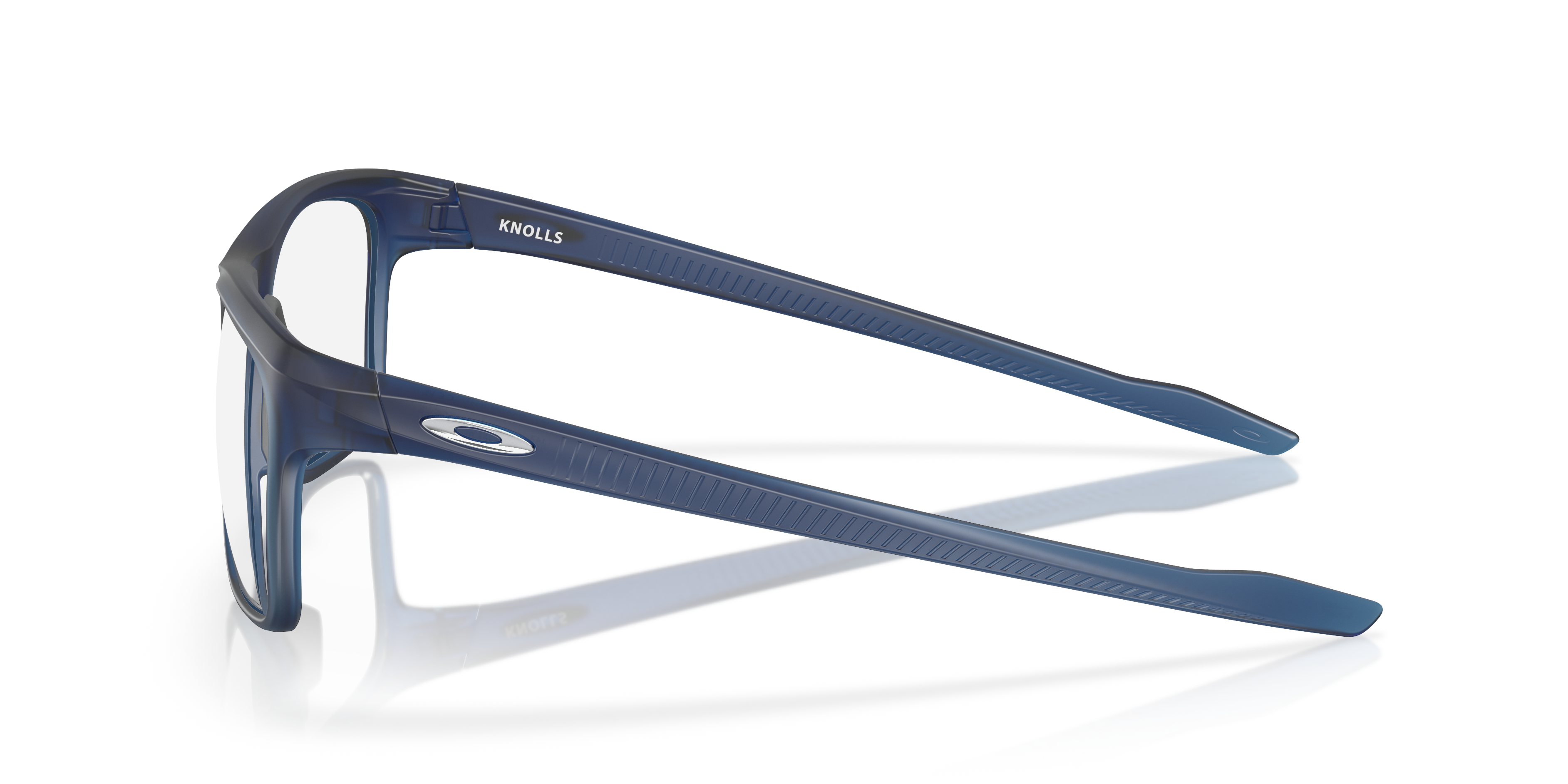 Knolls Satin Transparent Blue KunststoffEyeglass Frames von B24, Seitenansicht