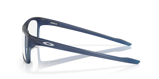 Knolls Satin Transparent Blue KunststoffEyeglass Frames von B24, Seitenansicht