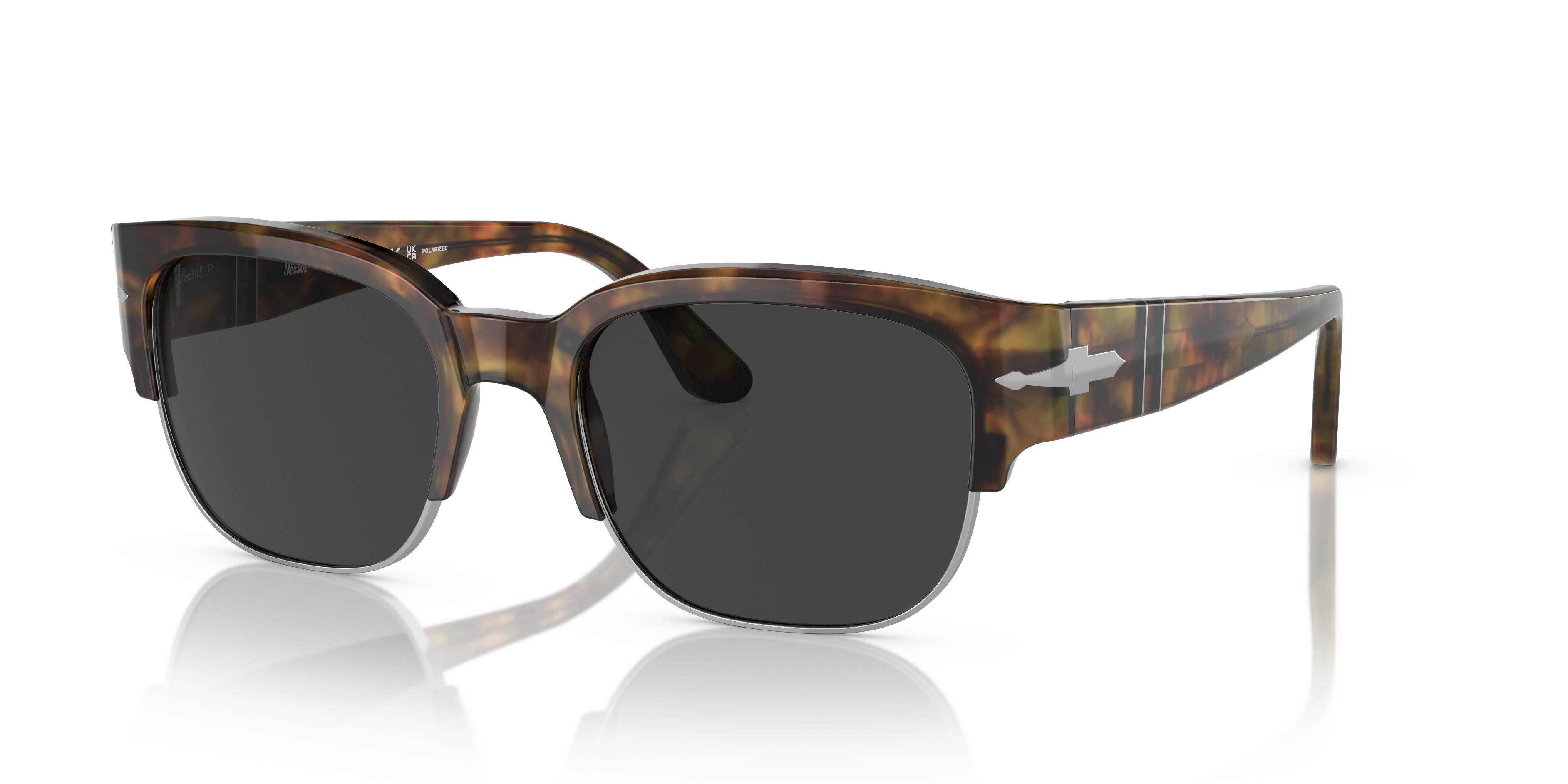 PO3319S Caffe AcetatSunglass Frames von B24, Dreiviertelansicht