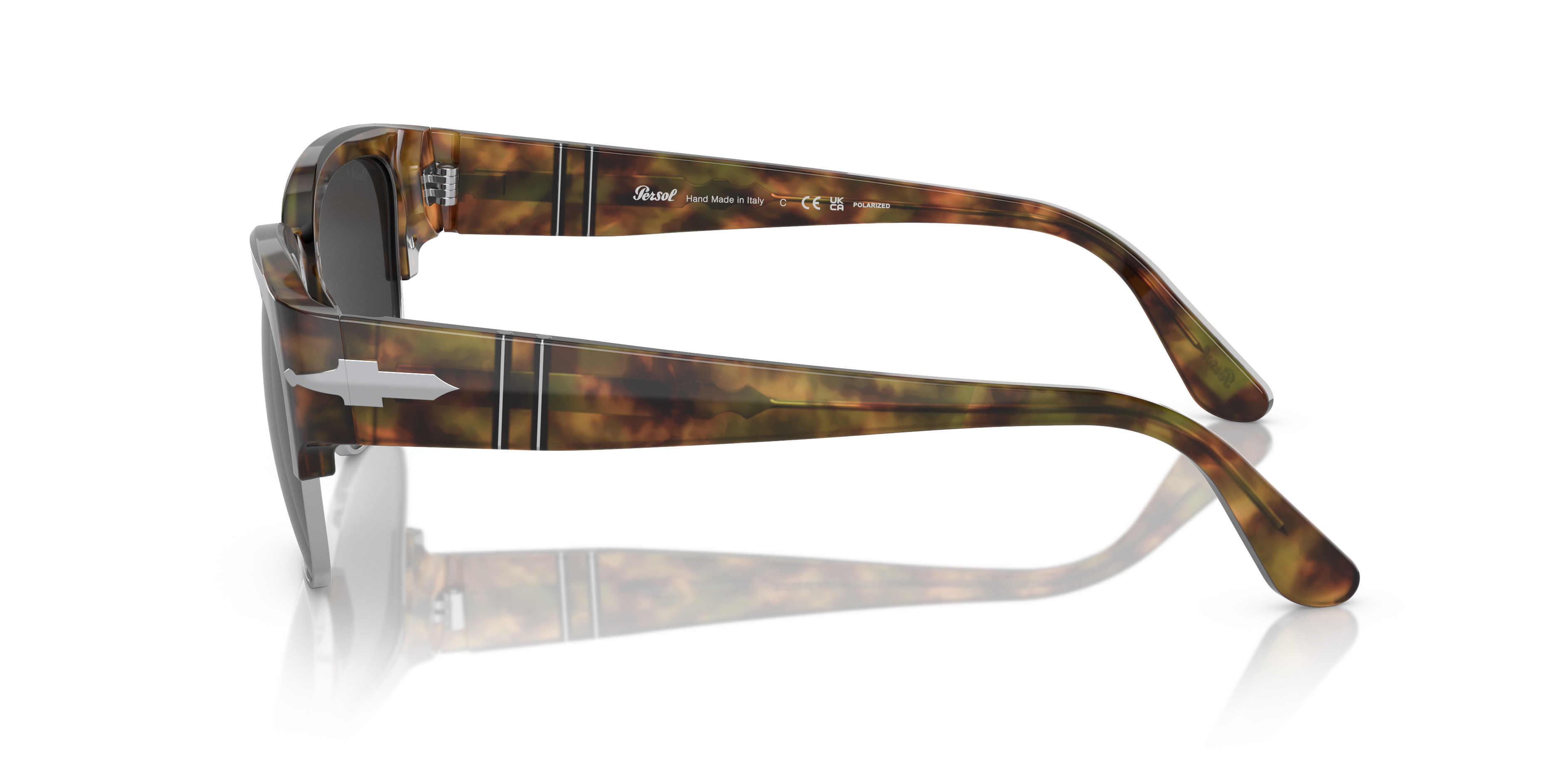 PO3319S Caffe AcetatSunglass Frames von B24, Seitenansicht