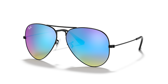 RB3025 Zwart MetaalSunglass Frames van B24, Hoekweergave