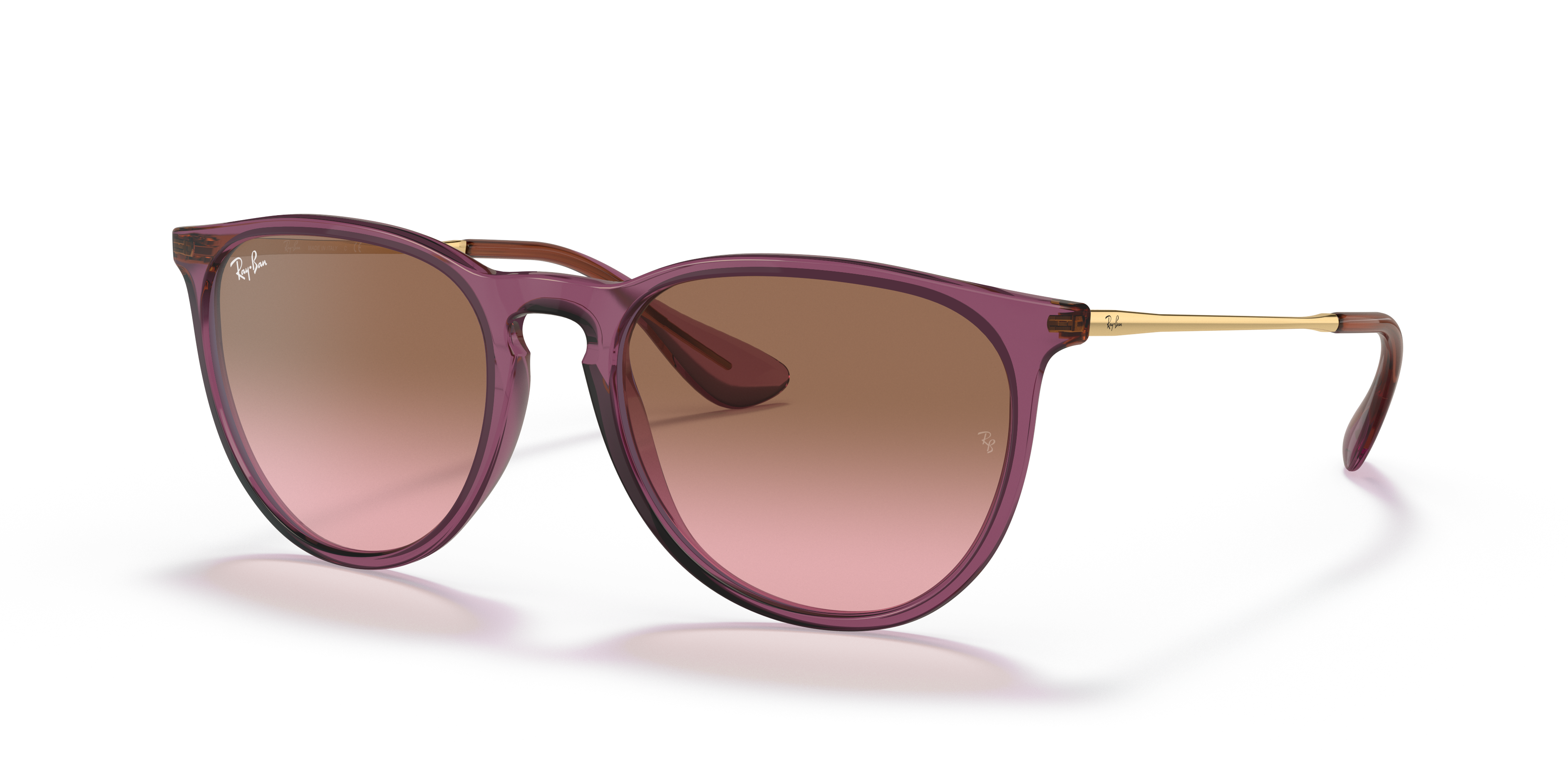 RB4171 Violett transparent KunststoffSunglass Frames von B24, Dreiviertelansicht