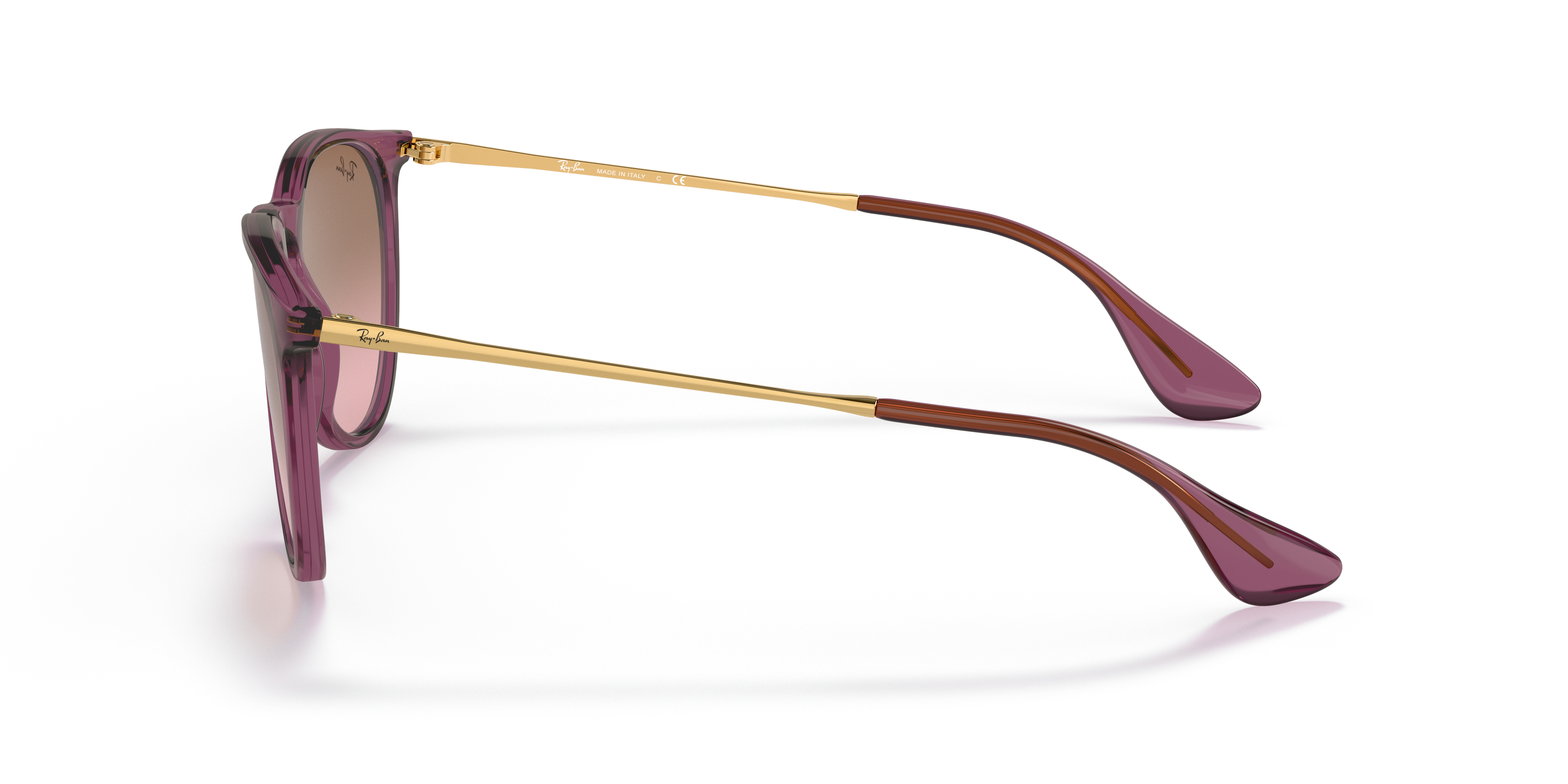 RB4171 Violett transparent KunststoffSunglass Frames von B24, Seitenansicht