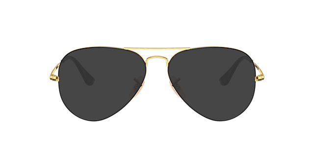 RB6489 Zwart op goud MetaalEyeglass Frames van B24, met getinte lenzen