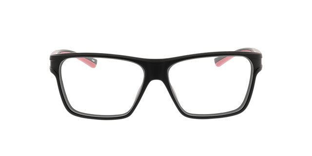 Performer Matzwart  &  rood KunststofEyeglass Frames van B24, Vooraanzicht