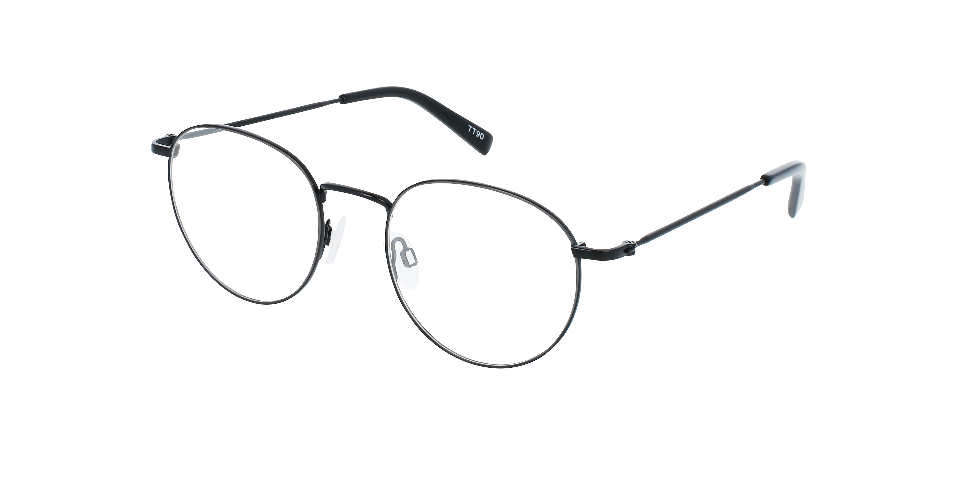 Ceo Large Black Titanium TitaanEyeglass Frames van B24, Hoekweergave