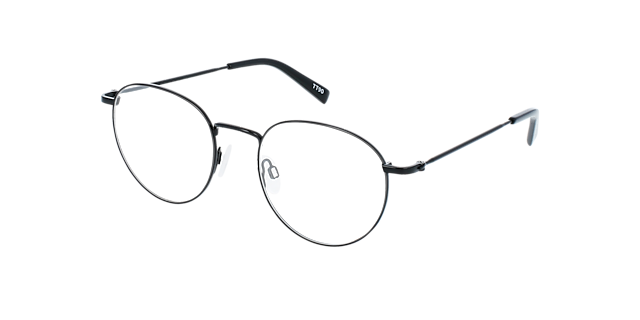 Ceo Large Black Titanium TitaanEyeglass Frames van B24, Hoekweergave