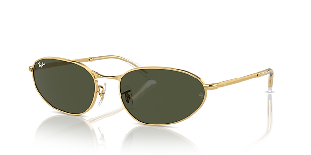 RB3734 Arista Gold MetallSunglass Frames von B24, Dreiviertelansicht