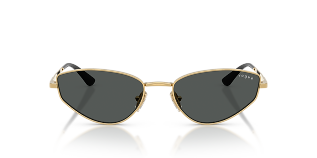 VO4339S Goud MetaalSunglass Frames van B24, Vooraanzicht