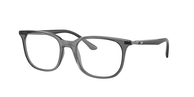 RB7211 Grau transparent KunststoffEyeglass Frames von B24, Dreiviertelansicht