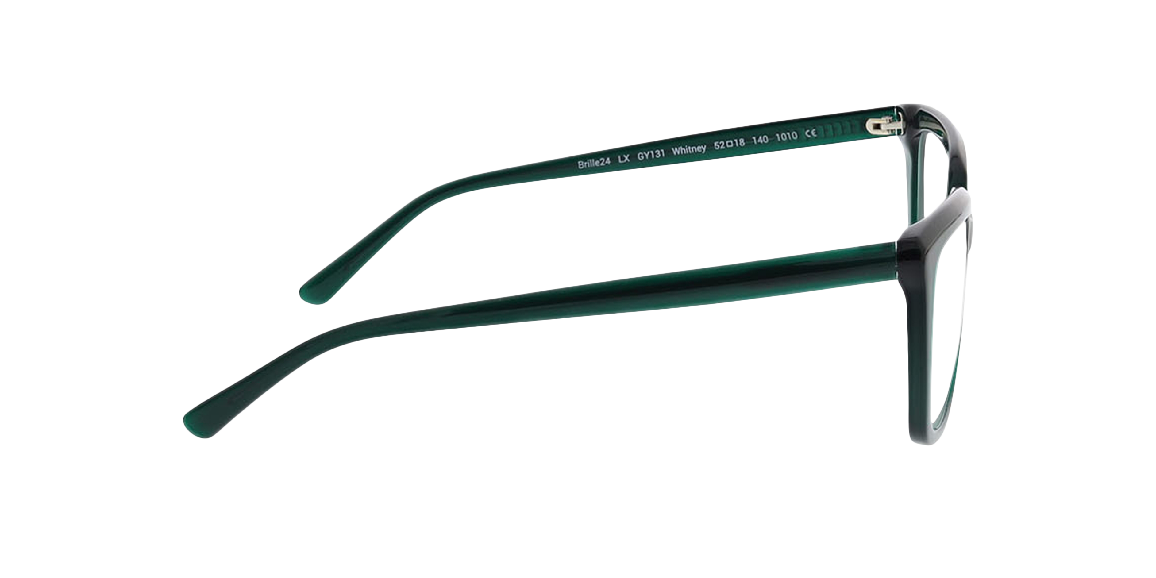 Whitney Crystal Grün AcetatEyeglass Frames von B24, Seitenansicht