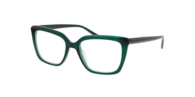 Whitney Kristalgroen AcetaatEyeglass Frames van B24, Hoekweergave