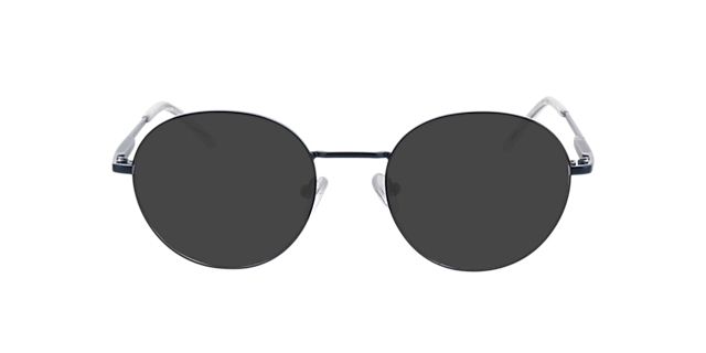 Carter Matt Blue Jean  &  Crystal MetallEyeglass Frames von B24, mit getönten Gläsern