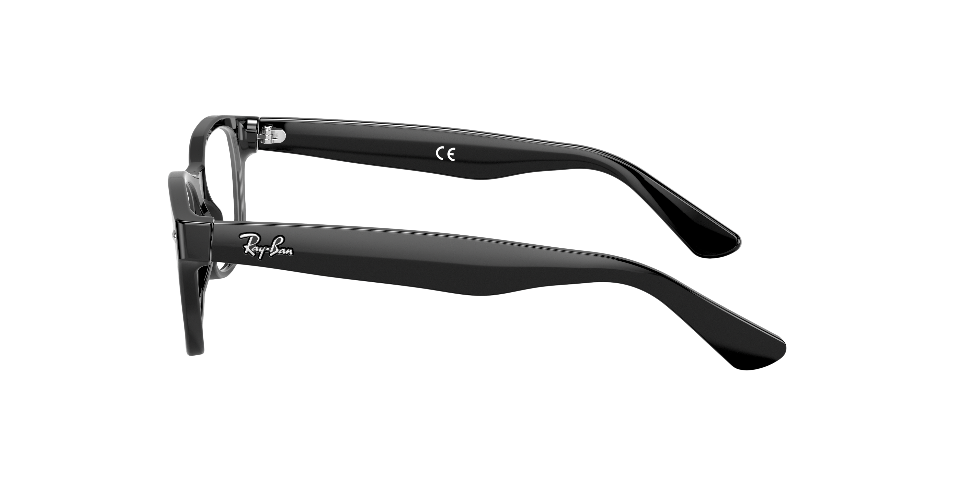 RB1528 Zwart AcetaatEyeglass Frames van B24, Zijaanzicht