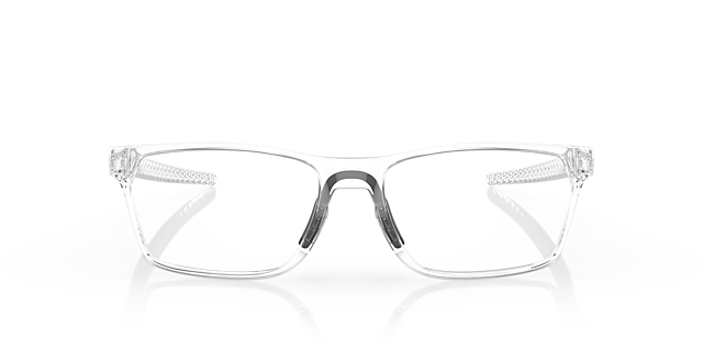 Hex Jector Glanzend transparant KunststofEyeglass Frames van B24, Vooraanzicht