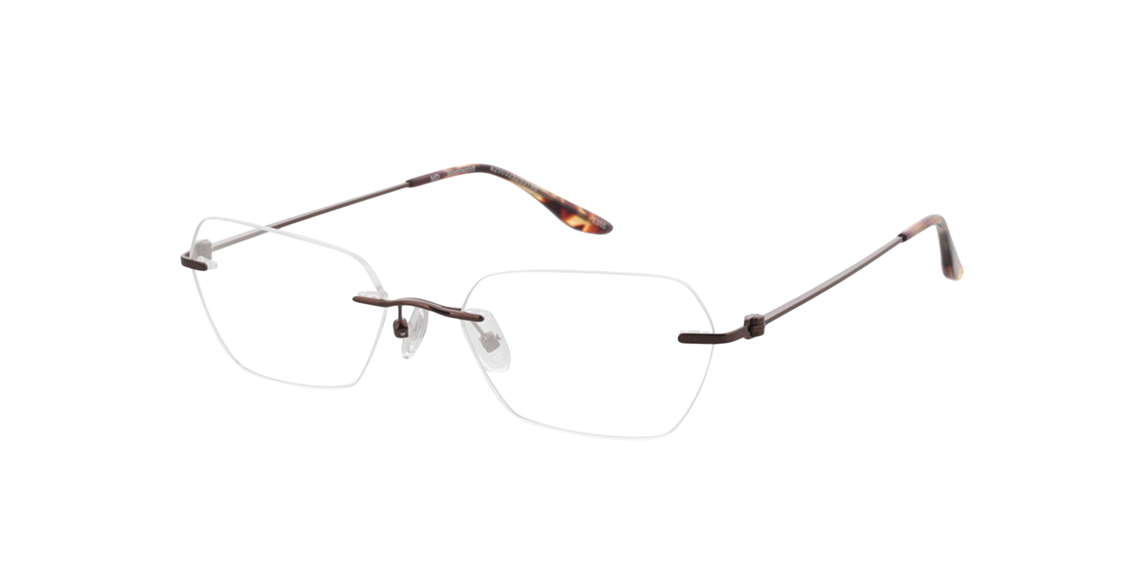 Westwood Braun MetallEyeglass Frames von B24, Dreiviertelansicht