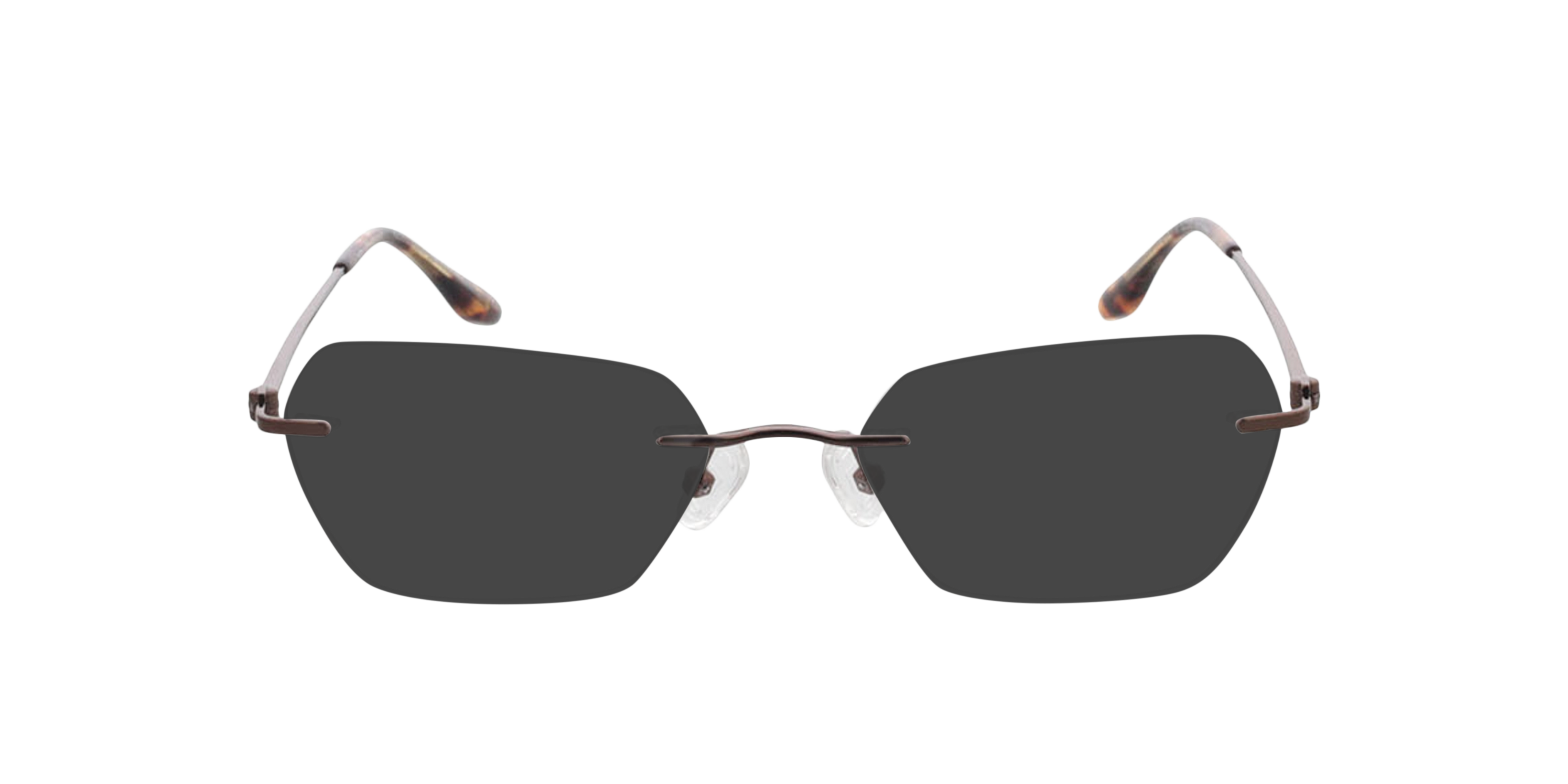 Westwood Braun MetallEyeglass Frames von B24, mit getönten Gläsern