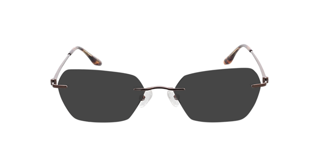 Westwood Braun MetallEyeglass Frames von B24, mit getönten Gläsern