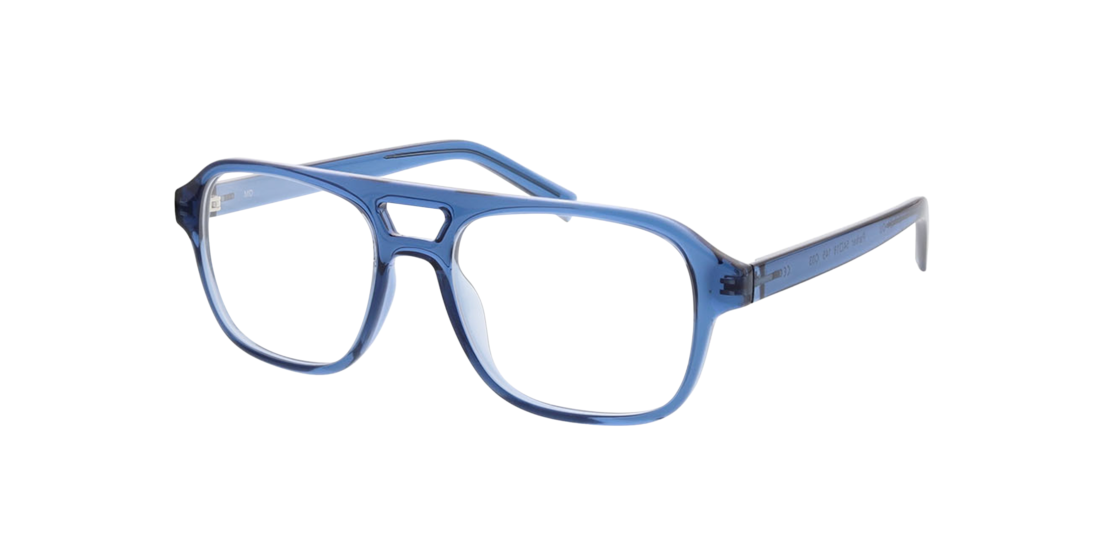 Parker Kristallblau KunststoffEyeglass Frames von B24, Dreiviertelansicht