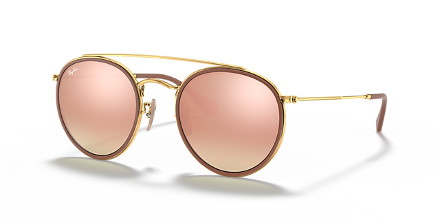 RB3647N Arista Gold MetallSunglass Frames von B24, Dreiviertelansicht