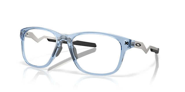 Cerebral Blau transparent KunststoffEyeglass Frames von B24, Dreiviertelansicht