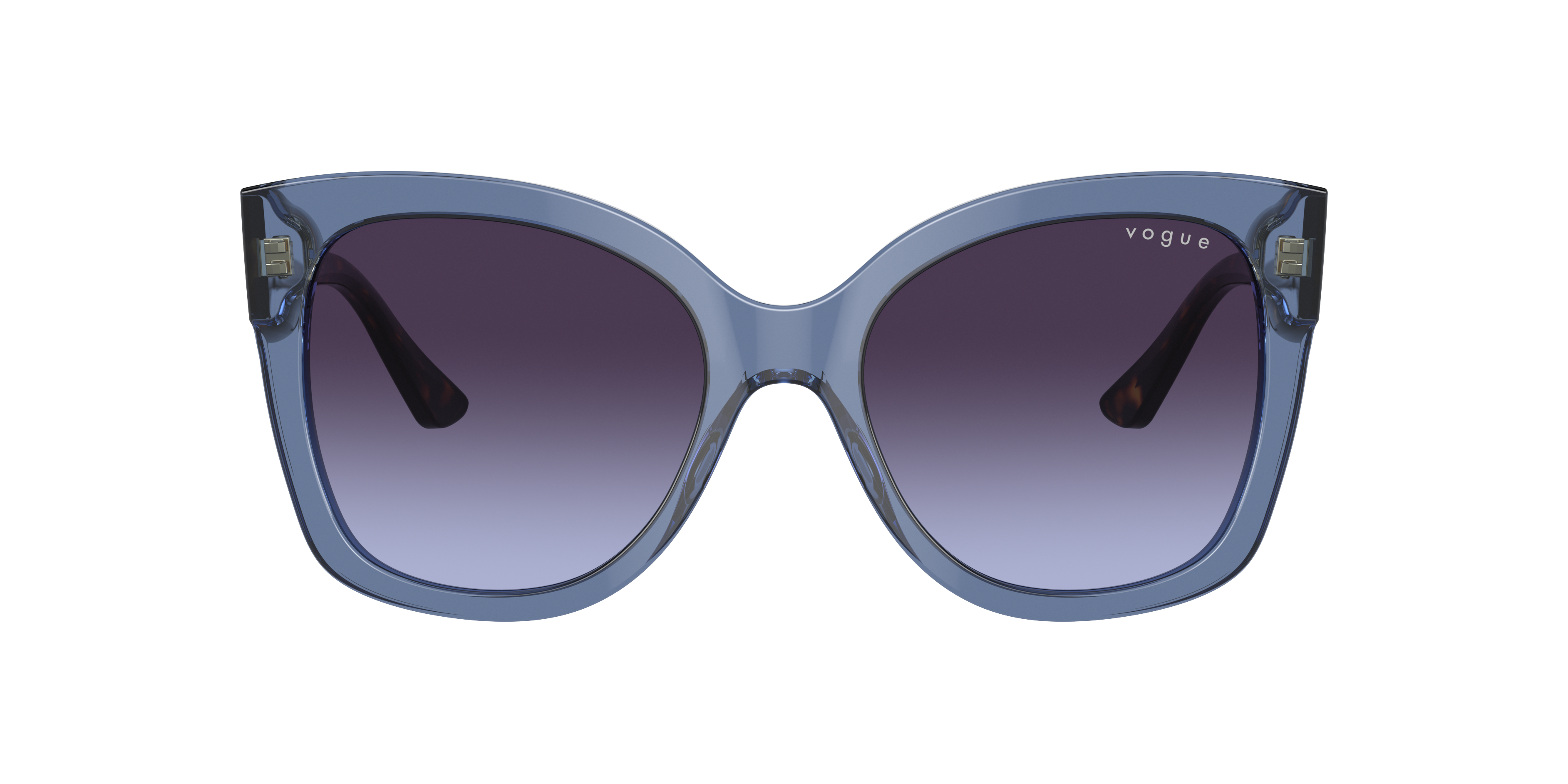 VO5338S Blau transparent AcetatSunglass Frames von B24, mit getönten Gläsern