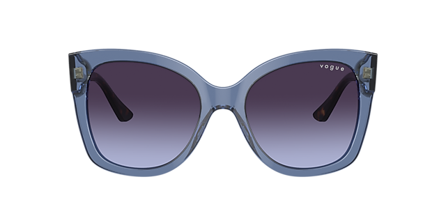 VO5338S Transparant blauw AcetaatSunglass Frames van B24, met getinte lenzen