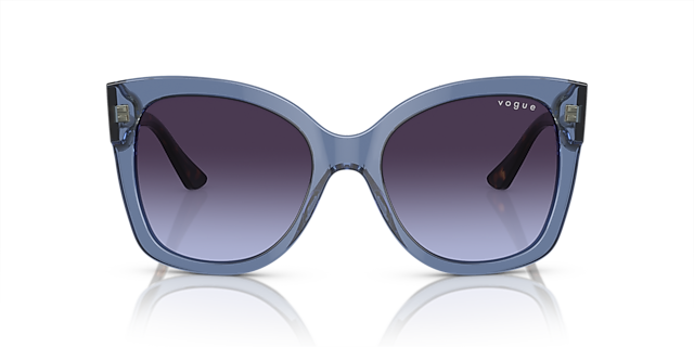 VO5338S Transparant blauw AcetaatSunglass Frames van B24, Vooraanzicht