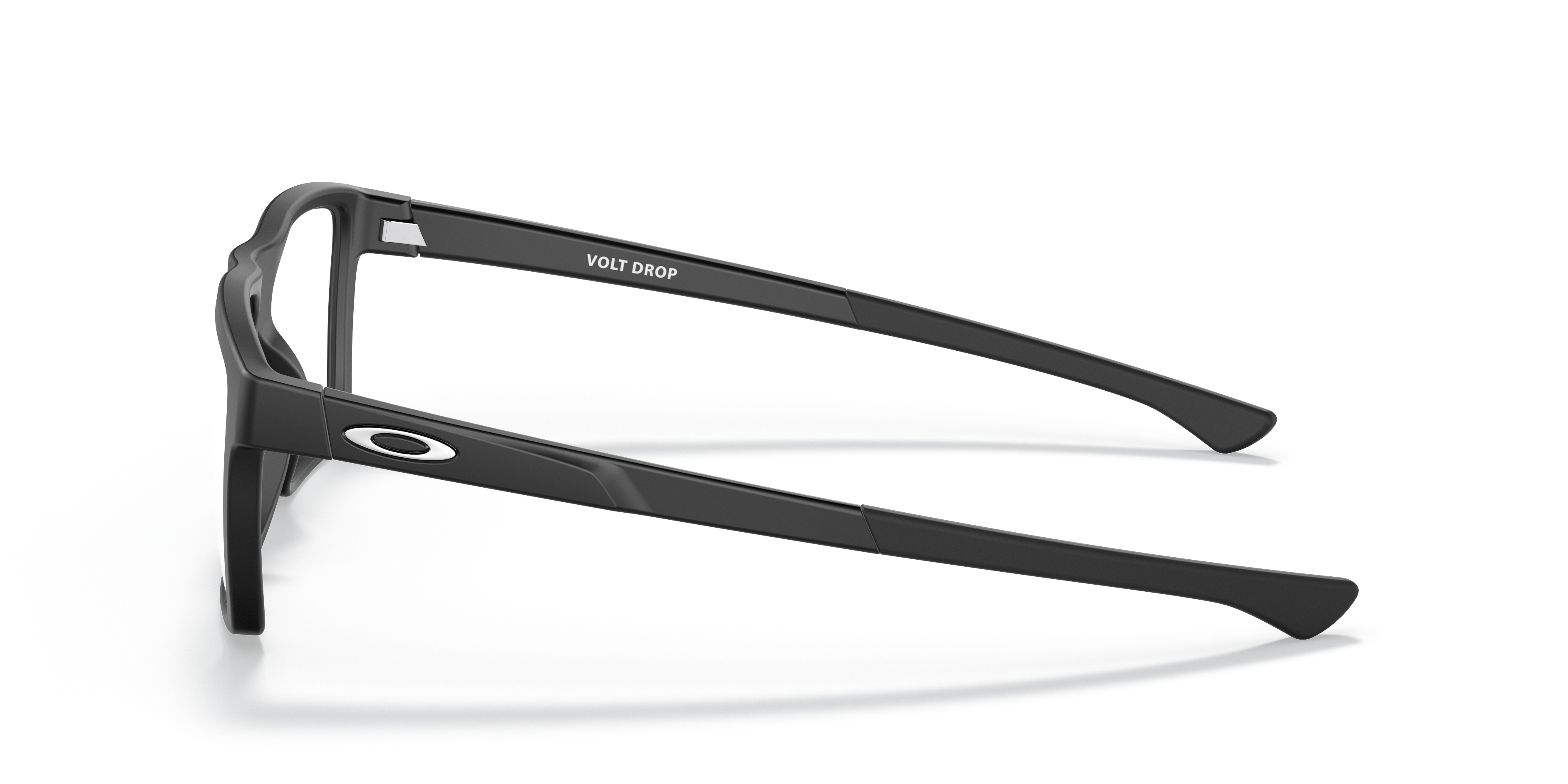 Volt Drop Satijnglans zwart KunststofEyeglass Frames van B24, Zijaanzicht