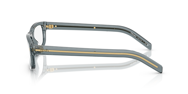 PR B02V Pale Gold Plated AcetaatEyeglass Frames van B24, Zijaanzicht