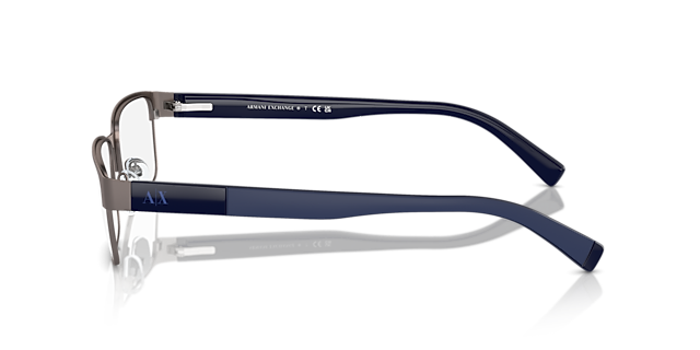 AX1017 Matt Gunmetal MetallEyeglass Frames von B24, Seitenansicht