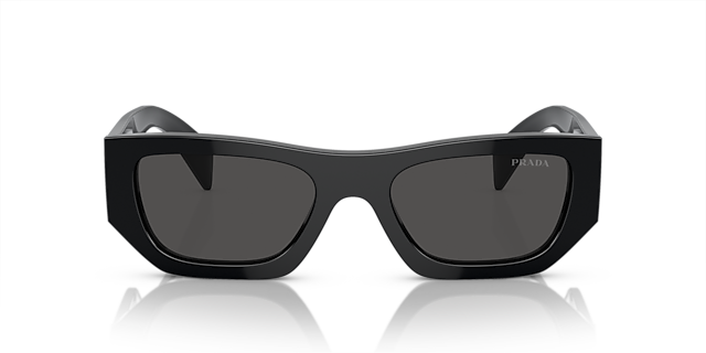 PR A01S Zwart AcetaatSunglass Frames van B24, Vooraanzicht