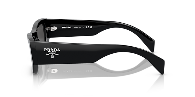 PR A01S Zwart AcetaatSunglass Frames van B24, Zijaanzicht
