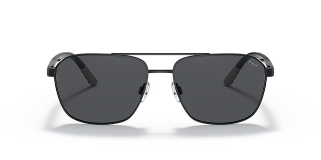 PH3140 Halfglanzend zwart MetaalSunglass Frames van B24, Vooraanzicht