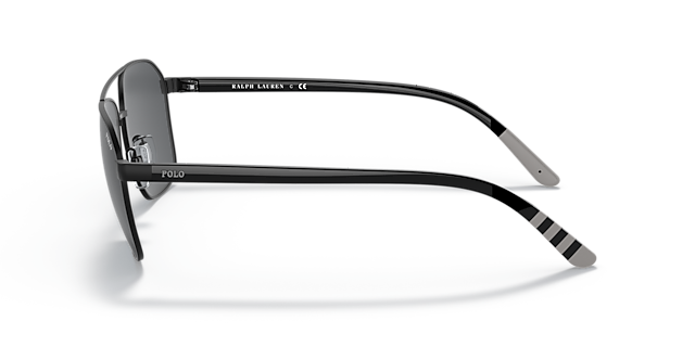 PH3140 Halfglanzend zwart MetaalSunglass Frames van B24, Zijaanzicht