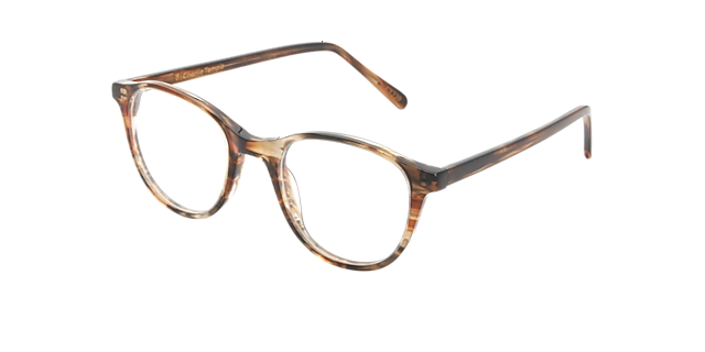 Airin Brown Horizon AcetaatEyeglass Frames van B24, Hoekweergave