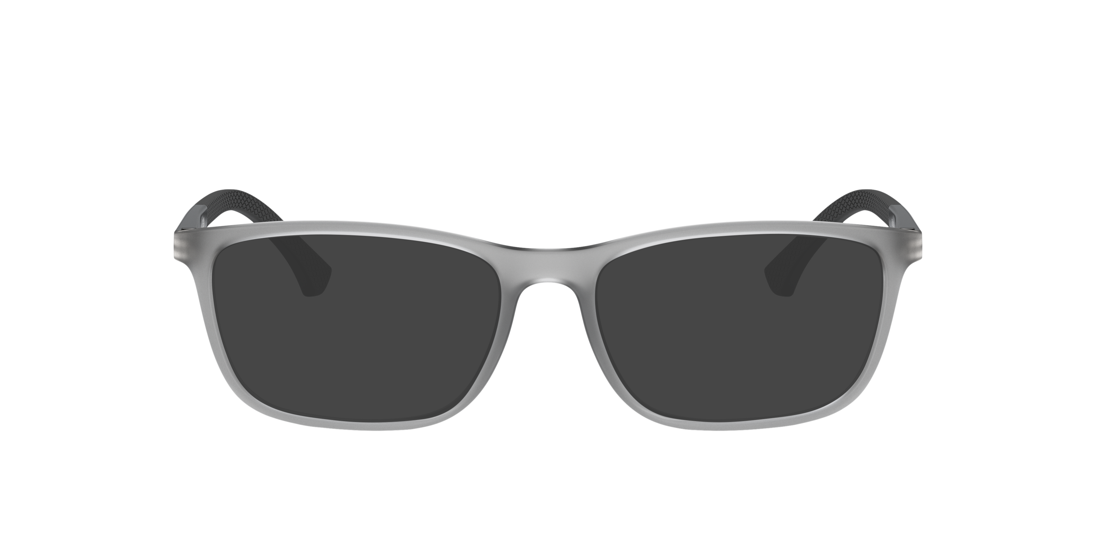 EA3069 Mat transparant grijs KunststofEyeglass Frames van B24, met getinte lenzen