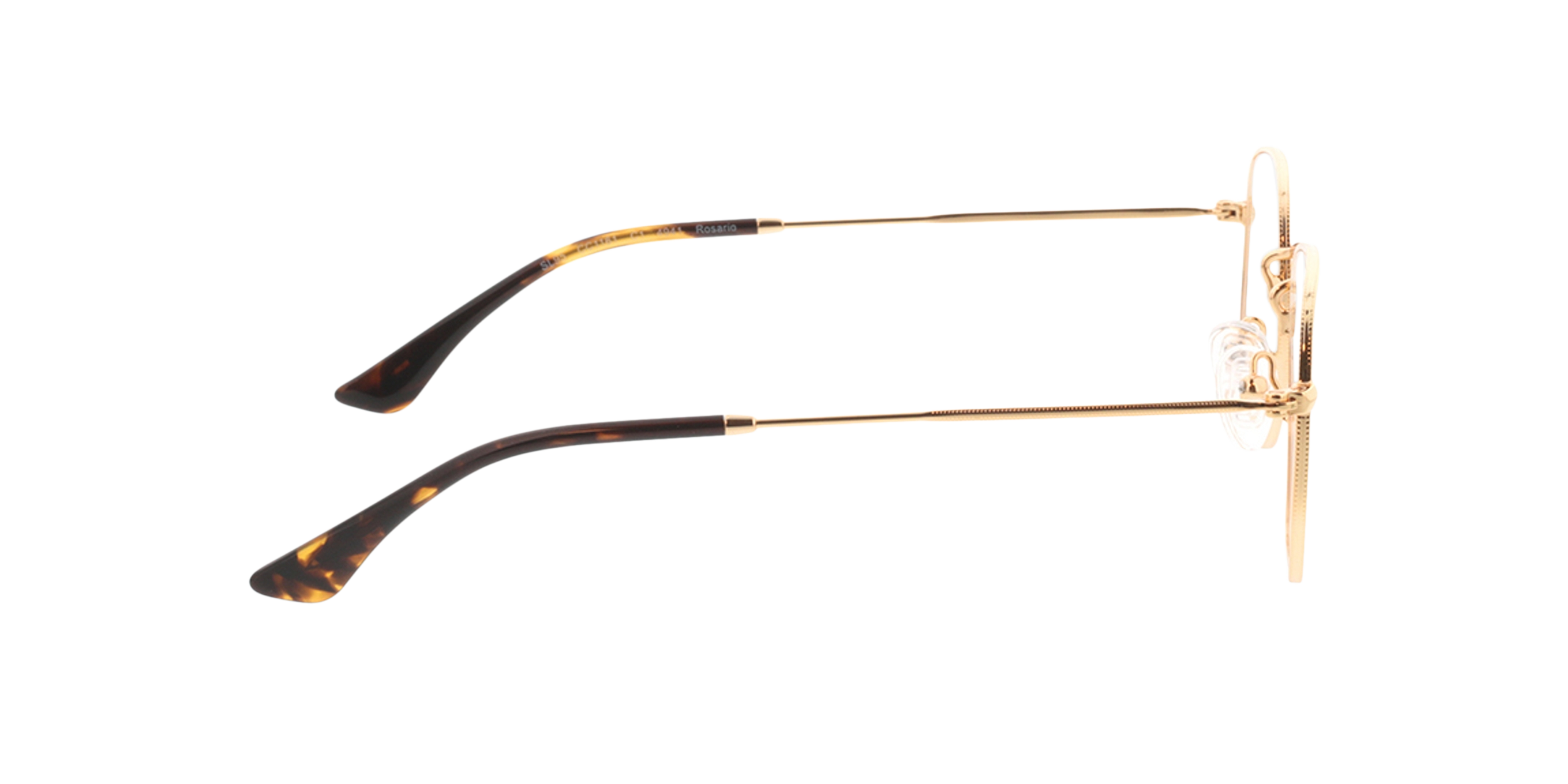 Rosario Gold MetallEyeglass Frames von B24, Seitenansicht