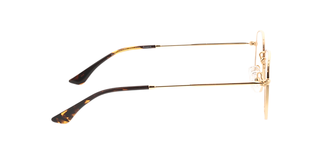 Rosario Goud MetaalEyeglass Frames van B24, Zijaanzicht