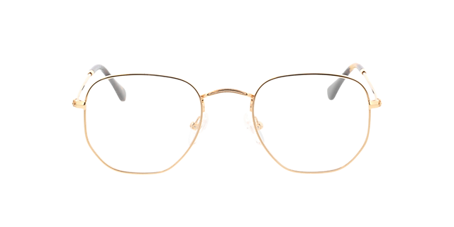 Rosario Goud MetaalEyeglass Frames van B24, Vooraanzicht