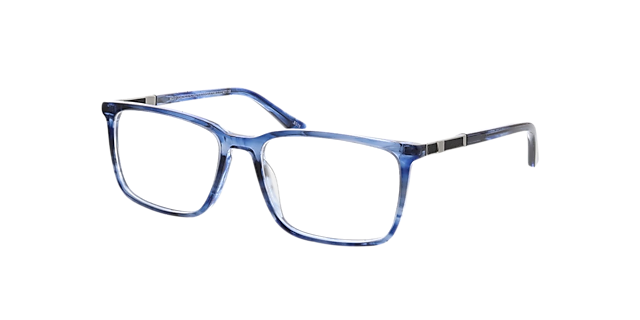 John Blau Hornfarben AcetatEyeglass Frames von B24, Dreiviertelansicht