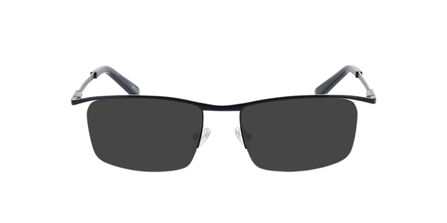 Derry Matblauw & marineblauw MetaalEyeglass Frames van B24, met getinte lenzen