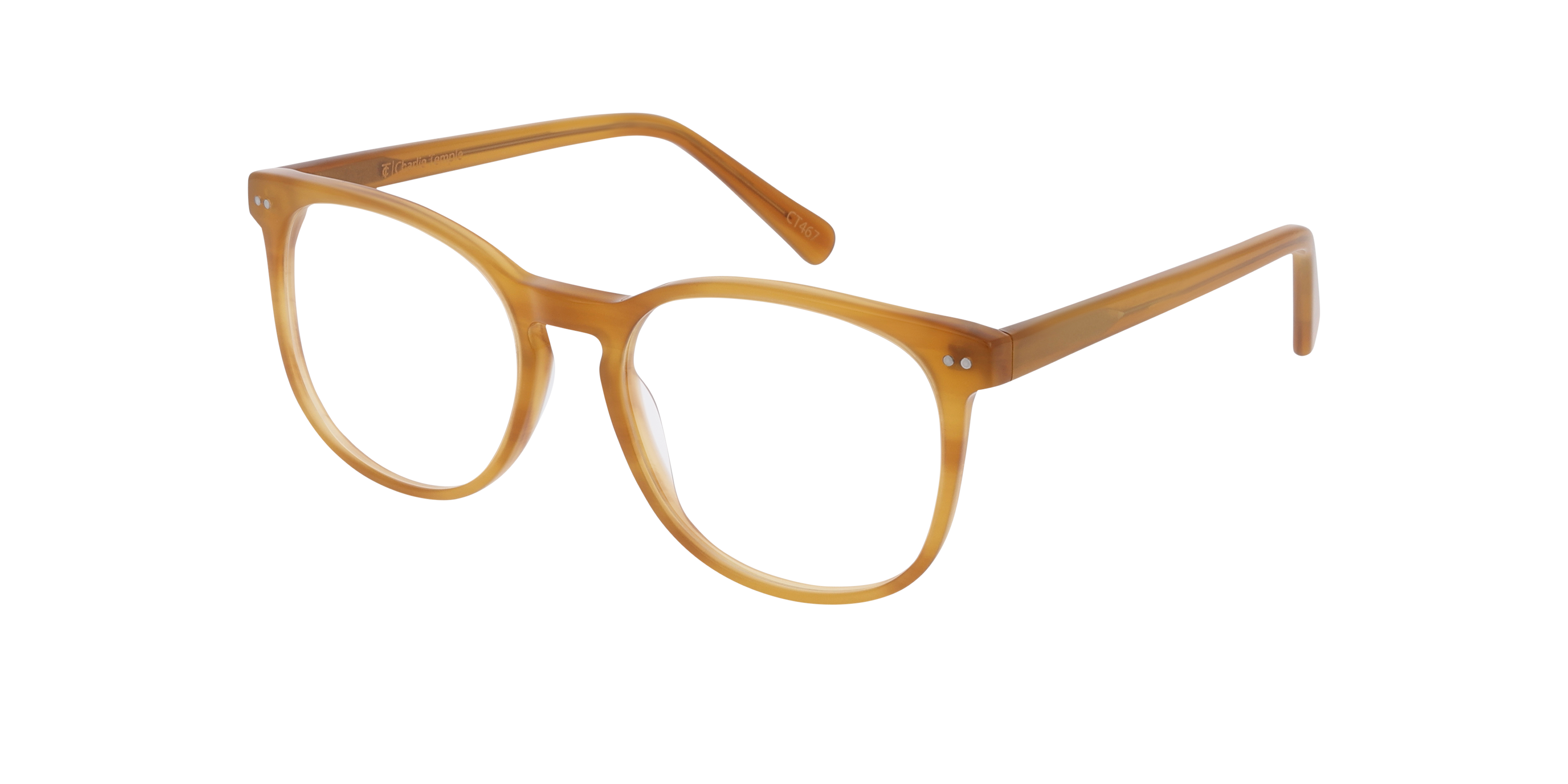 BARRON Garnet Havana AcetatEyeglass Frames von B24, Dreiviertelansicht