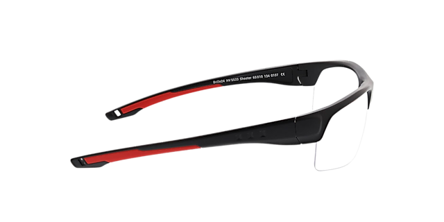 Shooter Zwart & rood KunststofEyeglass Frames van B24, Zijaanzicht