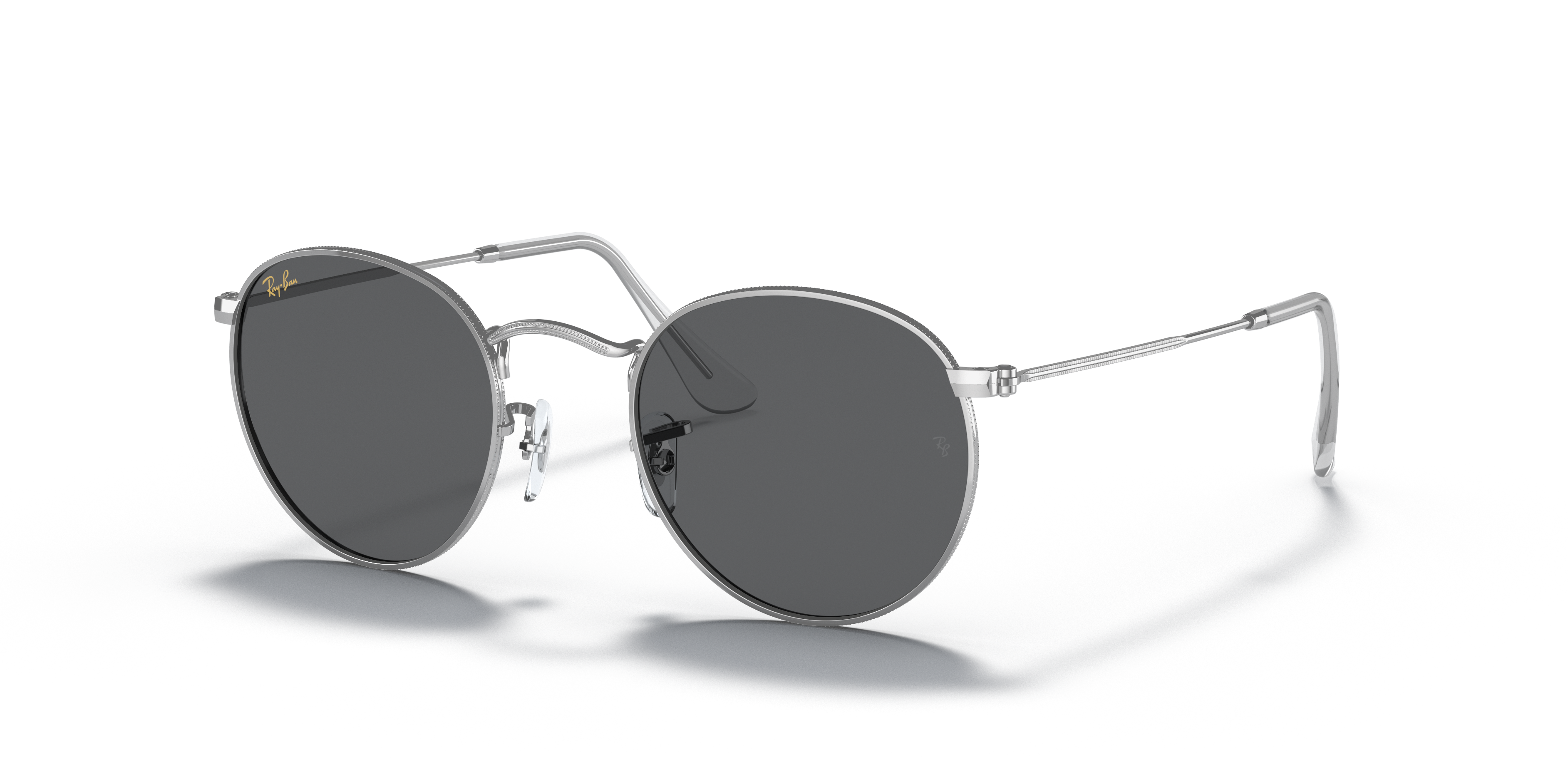 RB3447 Silber MetallSunglass Frames von B24, Dreiviertelansicht