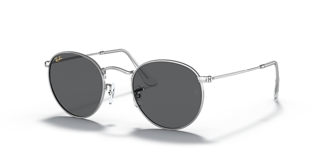 RB3447 Zilver MetaalSunglass Frames van B24, Hoekweergave